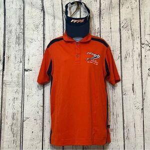 FFPS Soccer Orange Polo short sleeve matching visor FUN FAIR POSSITIVE SOCCER